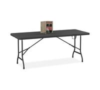 Relaxdays Tavolo pieghevole da giardino e balcone