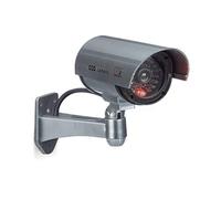 Relaxdays Telecamera Finta di Sorveglianza, Colore Argento, con Luce a Led - NUO
