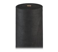 relaxdays Telo per Pacciamatura, 50g/m², Protezione per Piante, Impermeabile, Anti UV, Antistrappo, 150 m, Nero