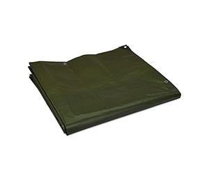 Relaxdays Telone Protettivo 200g/m², Telo da Giardino con Occhielli, Impermeabile, Antistrappo, in PE, 3 x 4 m, Verde