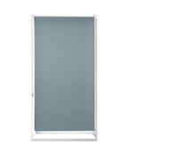 Relaxdays Tenda a Rullo Oscurante, Tenda Termica, Catenella Laterale, senza Fori, 80x210, Tessuto L:76 cm, Grigio