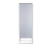 Relaxdays Tenda a Rullo Oscurante, Termica, Isolante, Adesiva, per Finestre, 60x160 cm, Tessuto L: 56, Bianca