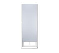 Relaxdays Tenda a Rullo Oscurante, Termica, Isolante, Adesiva, Senza Fori, per Finestre, Bianco, 80 x 210
