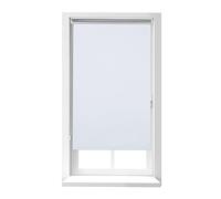 Relaxdays Tenda a Rullo per Interni Termica, Tendina Oscurante e Isolante, Catenella, 90x220cm, Tessuto L: 86 cm, Bianco, Alluminio