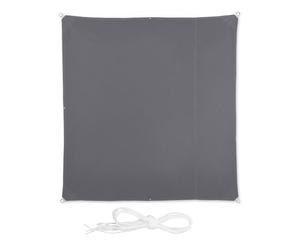 Relaxdays Tenda a vela quadrata parasole grigia