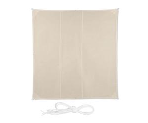 Relaxdays Tenda a vela quadrata parasole in beige