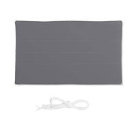 relaxdays Tenda a Vela Rettangolare, Idrorepellente, Anti UV, Corde di Supporto, Terrazza e Giardino, LxP: 4x6 m, Grigia