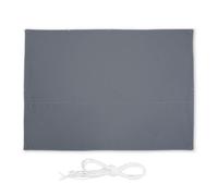 Relaxdays Tenda a vela rettangolare in grigio