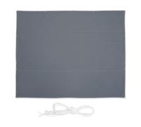 Relaxdays Tenda a vela rettangolare in grigio