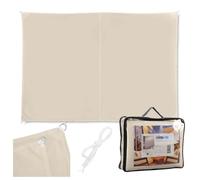 Relaxdays Tenda a vela rettangolare parasole beige