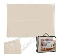 Relaxdays Tenda a vela rettangolare parasole beige