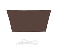 relaxdays Tenda a Vela Trapezoidale, Impermeabile, Anti UV, Corde di Supporto, Terrazza, Giardino, 3x4x2x2 m, Marrone
