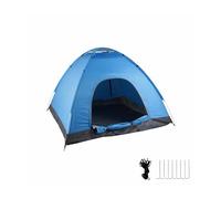 Relaxdays Tenda da Campeggio Pop Up Esterni Idrorepellente 125x200x200 cm Blu