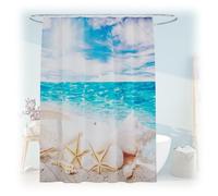 Relaxdays Tenda da doccia con design 180x200 cm