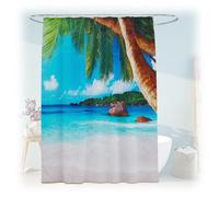 Relaxdays Tenda da doccia con design 180x200 cm