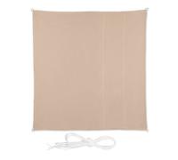 Relaxdays Tenda da sole beige di forma quadrata