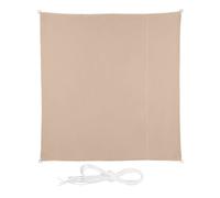Relaxdays Tenda da sole beige di forma quadrata