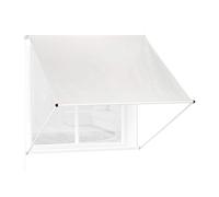 Relaxdays Tenda da Sole da Parete, Parasole per la Finestra a Caduta, Protezione UV con Catenella, 120x150, Beige