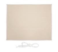 Relaxdays Tenda da Sole per Esterni Rettangolare, 5 x 6 m, Idrorepellente, Anti UV, Terrazza e Giardino, Beige