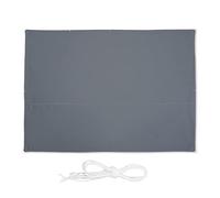 Relaxdays Tenda da Sole per Esterni Rettangolare, Idrorepellente, Anti UV, Terrazza e Giardino, 3,5 x 4,5 m, Grigio