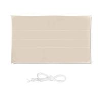 Relaxdays Tenda da sole rettangolare, idrorepellente, resistente ai raggi UV, con funi di tensionamento, terrazza, balcone, L x P: 4 x 6 m, beige