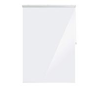 Relaxdays Tenda per Doccia Moderna, 140x240 cm, Vasca da Bagno, Trasparente | Idrorepellente, Montaggio a Soffitto, Rullo