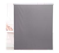 Relaxdays Tenda per Doccia Moderna, 140x240, Vasca da Bagno, Idrorepellente, Montaggio a Soffitto, Rullo Finestra,Grigia