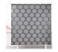 Relaxdays Tenda per Doccia Moderna, 160x240, Vasca da Bagno, Idrorepellente, Montaggio a Soffitto, Rullo Finestra,Grigia