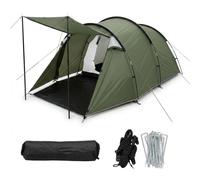 Relaxdays Tenda tunnel 2 camere Veranda & Tettoia