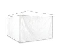 Set da 2 tende per gazebo bianche 3x2 cm 0,6 kg Tende laterali per gazebo