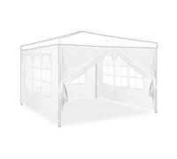Set da 4 pareti bianche per gazebo 2,1 kg 3 finestre Pareti laterali per gazebo