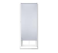 Relaxdays termica oscurante avvolgibile, protezione dal calore termico, Tenda a rullo, Klemmfix, senza viti, Finestra 90 x 210 cm, Bianco, tessuto