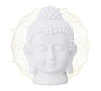 Statua buddha testa budda figura giardino zen arredo meditazione 17 x 12 x 10 cm