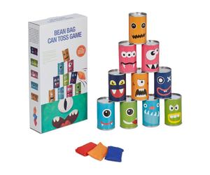 Relaxdays Tiro al barattolo con mostri per bambini