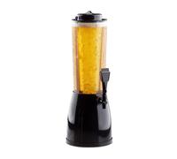 Relaxdays Torre di Birra con Rubinetto, Spillatore Dispenser, Trasparente, 2,5 L
