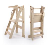 Relaxdays Torre Montessoriana per Bambini, Pieghevole, marrone chiaro