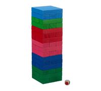 Relaxdays Torre oscillante in legno multicolore