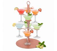 Relaxdays Torre per bevande 8 bicchieri