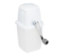 Relaxdays Tritaghiaccio Manuale per Granite, Tritura Ghiaccio con Manovella, Ice Crusher Cocktail e Drink, Bianco Grigio, Acciaio Inox, 24 x 12,5 x 16 cm