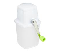 Relaxdays Tritaghiaccio Manuale, Ice Cruscher, con Levetta, Bar, Senza Elettricità, Antiruggine, Cucina, Bianco Verde, 1 pz