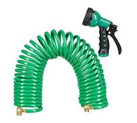 (TG. 47 x 10 cm) Relaxdays Tubo a Spirale da Giardino, Pompa Estensibile Fino a