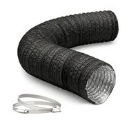Relaxdays Tubo scarico nero 5 m