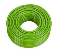 Relaxdays Tubo Flessibile da Giardino 50 m, Pompa Irrigazione Aiuole e Prati, Attacco 1/2", in Plastica, Verde Chiaro