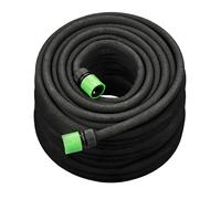 Relaxdays Tubo Irrigazione a Goccia, Gocciolatoio Microforato, Pompa Gocciolante Acqua da 30m, per Giardino e Orto, Nero, Gomma