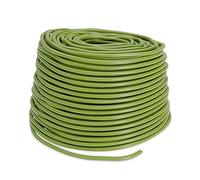 Relaxdays Tubo per Legare Le Piante, Corda di Legatura in Gomma Cava, per Fiori, Cespugli, Alberi, 50 m x 3 mm, Verde