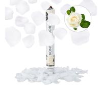 Relaxdays 10021772 Cannone Spara-Coriandoli, Petali di Rosa, per Matrimoni e Promesse, Gittata 8 m, 40 cm, Bianco