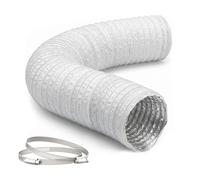 Relaxdays Tubo ventilazione bianco 5 m