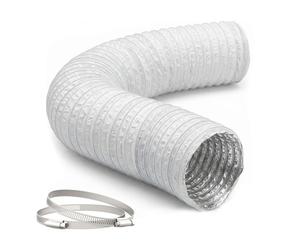 Relaxdays Tubo ventilazione bianco 5 m