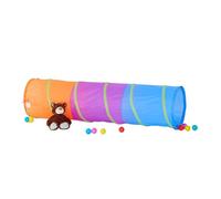 Relaxdays Tunnel gioco per bambini dai colori vivaci tubo giocattolo per bimbi e bambine robusto pop up colorato