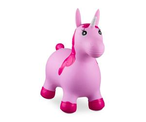 Relaxdays Unicorno gonfiabile cavalcabile